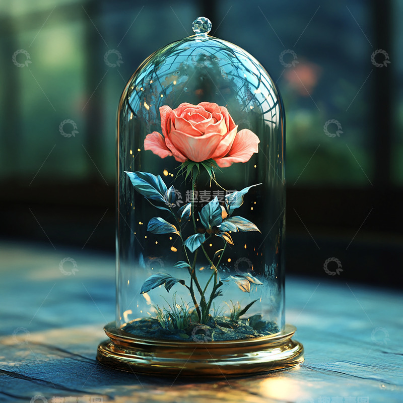 高清大图下载【趣麦麦图】卉植物玻璃罩花