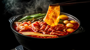 美食肥牛火锅摄影图2