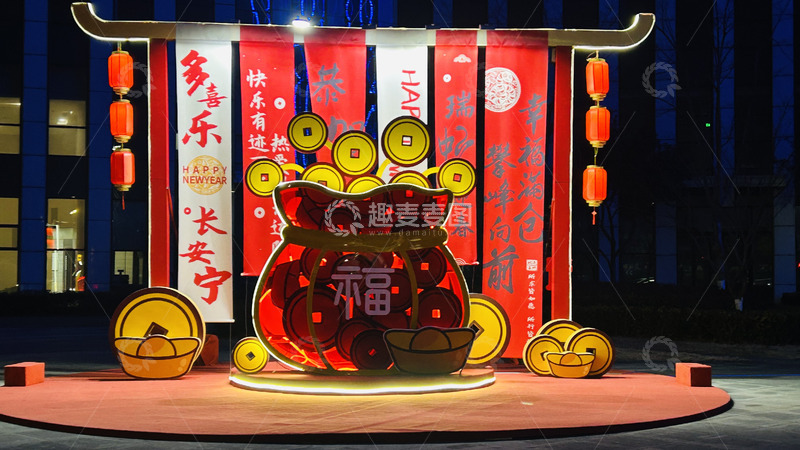 高清大图下载【趣麦麦图】-庆祝新春的装饰艺术