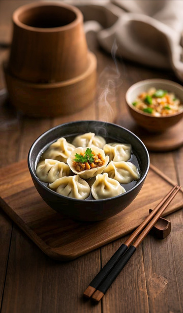 热气腾腾的饺子