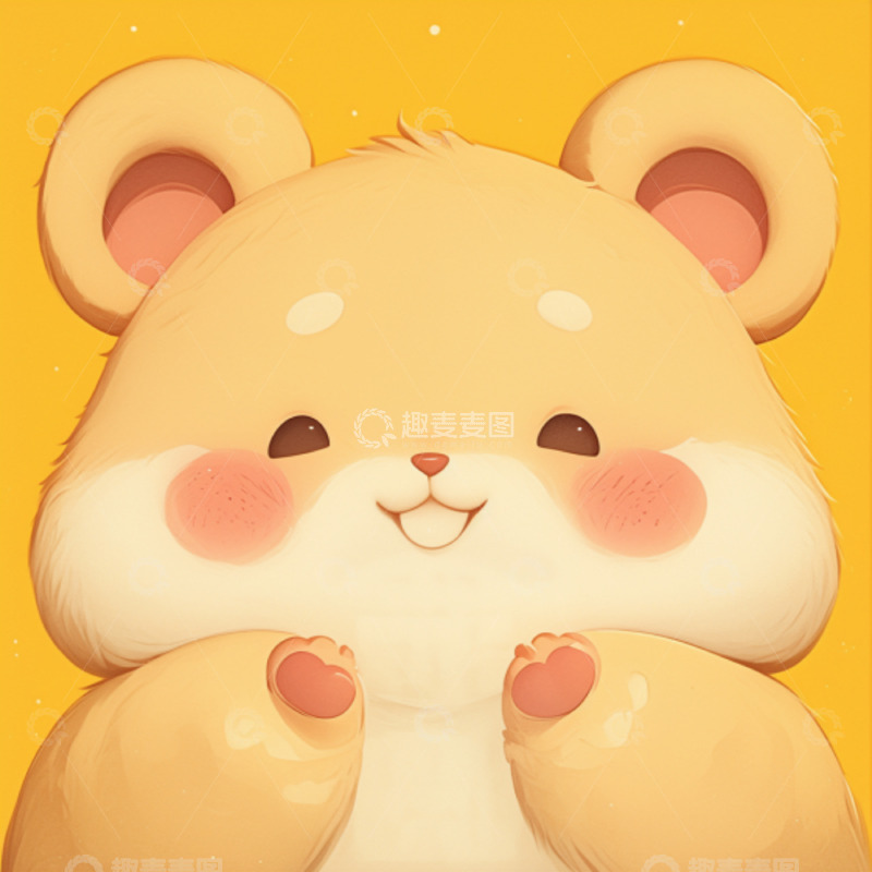 高清大图下载【趣麦麦图】可爱小熊头像