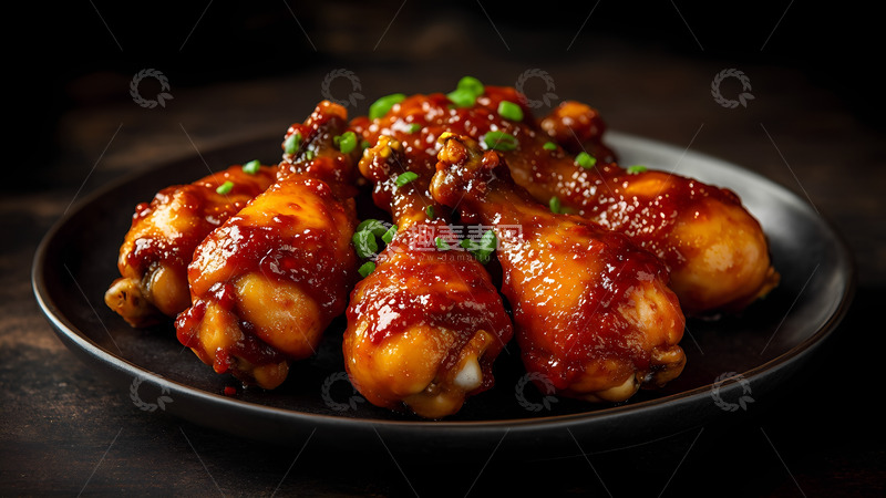 高清大图下载【趣麦麦图】美味碳烤鸡腿摄影图