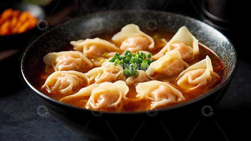 高清大图下载【趣麦麦图】美味云吞小馄饨摄影图
