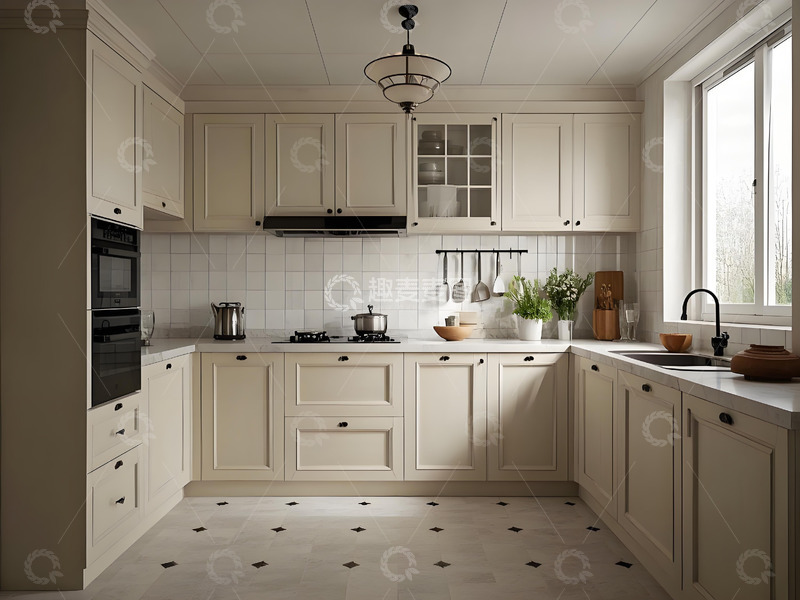 高清大图下载【趣麦麦图】-木白搭配简约厨房1