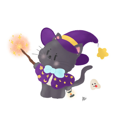 会魔法的小喵咪