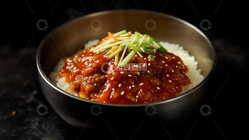 高清大图下载【趣麦麦图】韩式烤肉拌饭美食摄影
