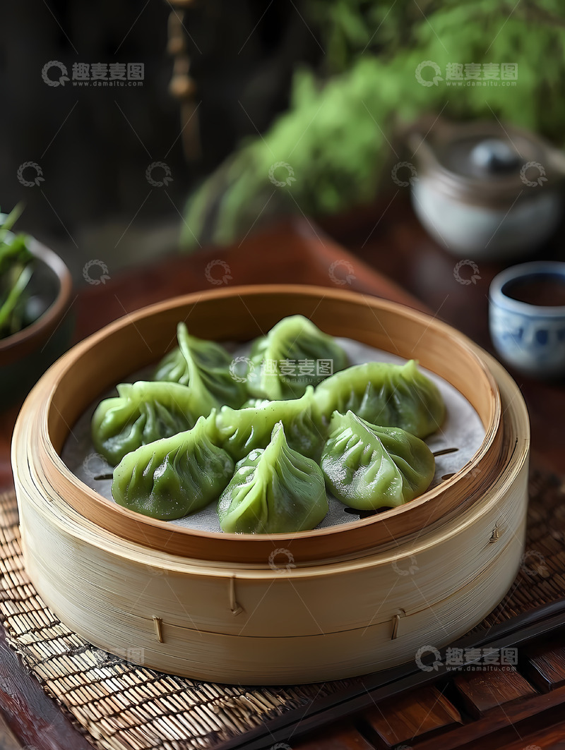 高清大图下载【趣麦麦图】美食小吃蒸饺