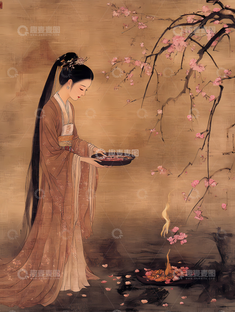 高清大图下载【趣麦麦图】古风-仕女图3