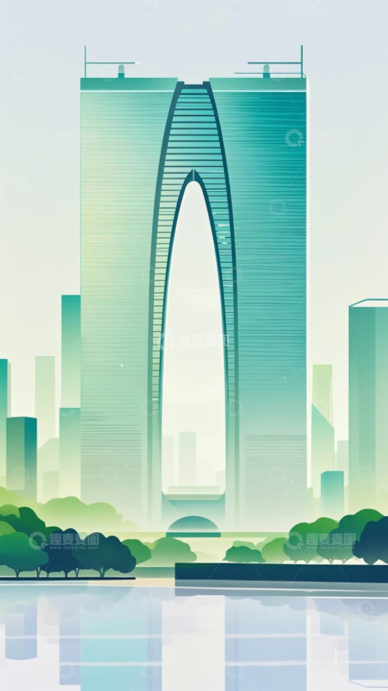 高清大图下载【趣麦麦图】苏州东方之门1