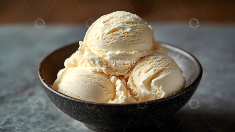 高清大图下载【趣麦麦图】美味奶油冰淇淋甜点摄影