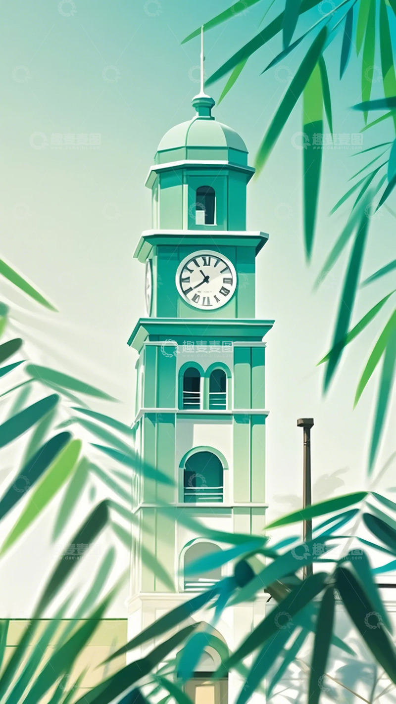 高清大图下载【趣麦麦图】海口钟楼3