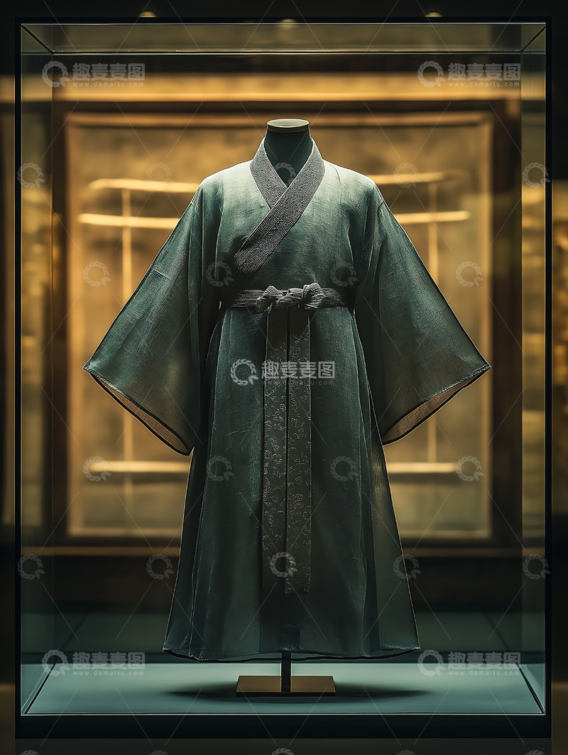 直裾深衣展厅汉服展品