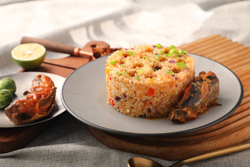 青丝炒饭摄影图