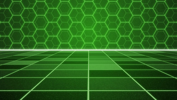 公司企业网格科技舞台绿色背景