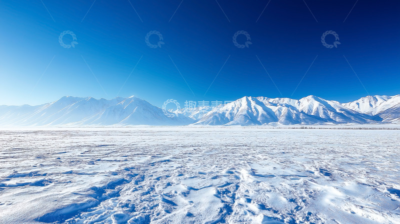高清大图下载【趣麦麦图】山峰雪景雪地风景