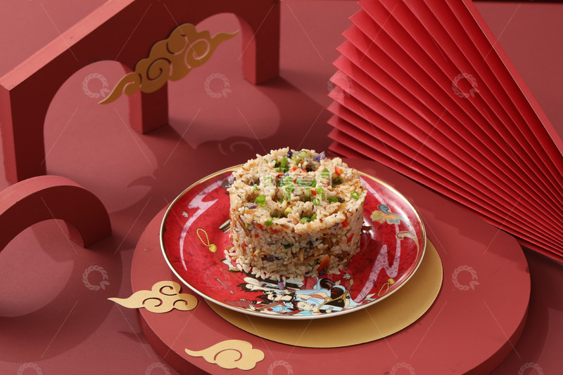 高清大图下载【趣麦麦图】双椒小黄鱼炒饭