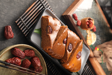 枣糕方盘摄影图1