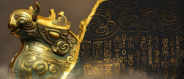 古代器物摄影文物历史海报背景