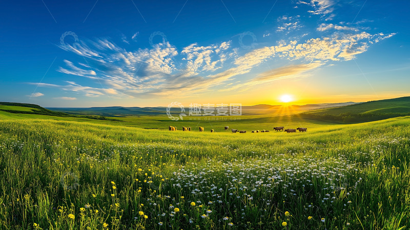 高清大图下载【趣麦麦图】植被自然景观草原平原