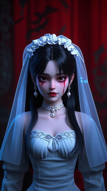 万圣婚纱精致娃娃