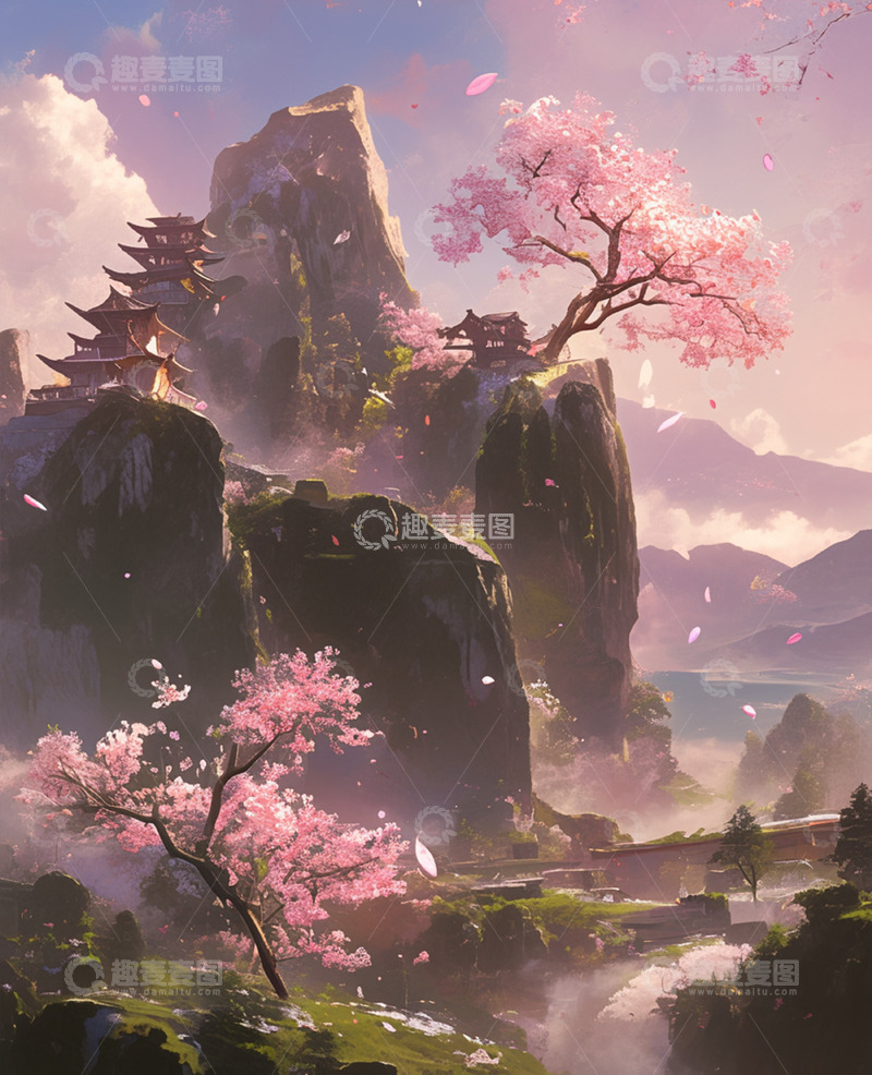 高清大图下载【趣麦麦图】国风背景素材1