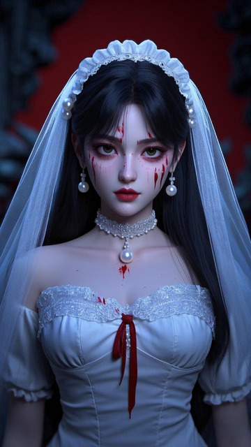 万圣婚纱精致娃娃1