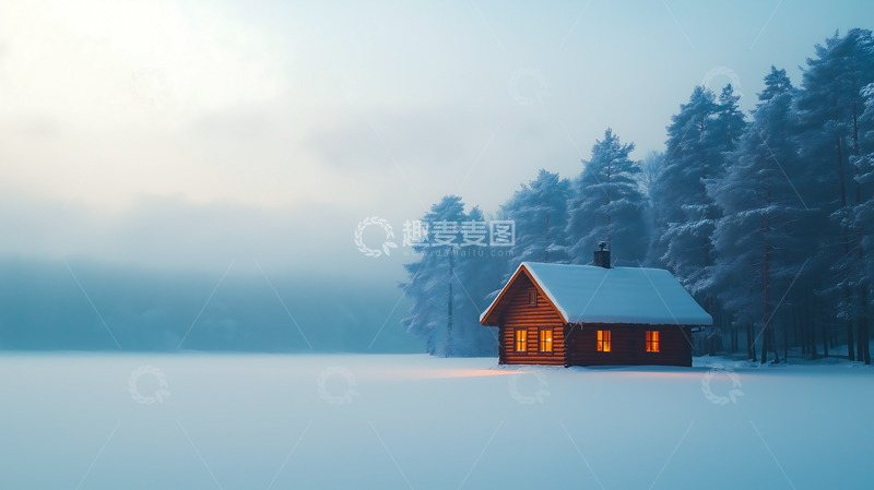 高清大图下载【趣麦麦图】雪地雪景风景山峰
