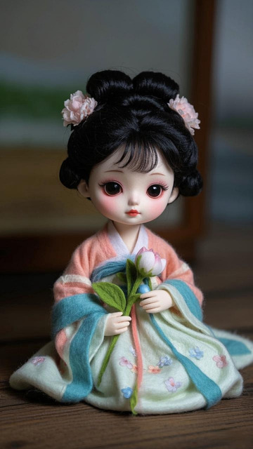 羊毛毡古风女孩2