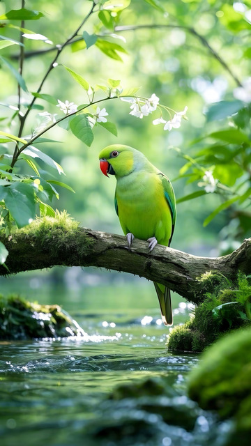 春日清新小鹦鹉