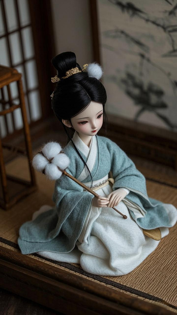 羊毛毡古风女孩3