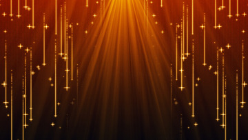 光线粒子流星节日红色背景