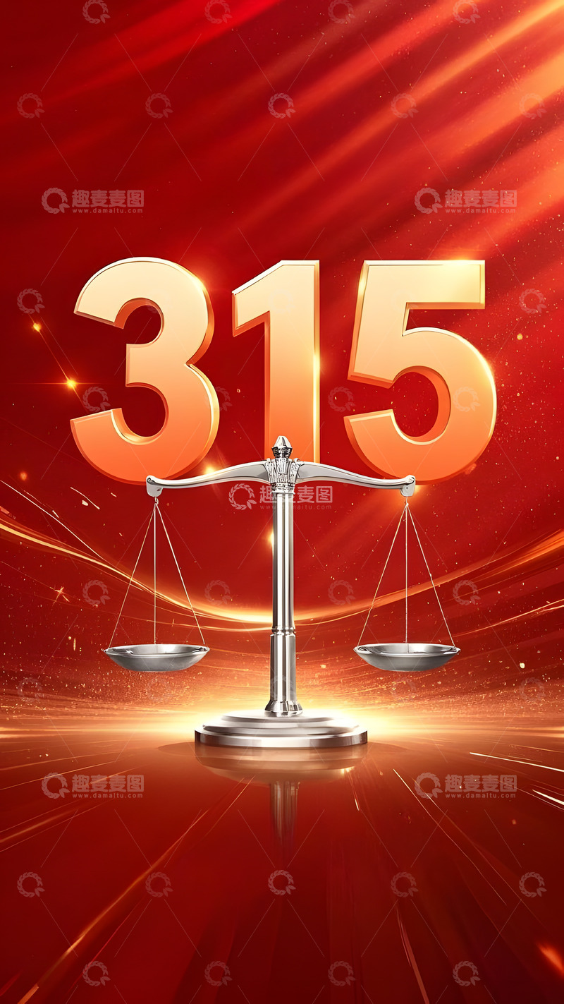 315权益日红色背景