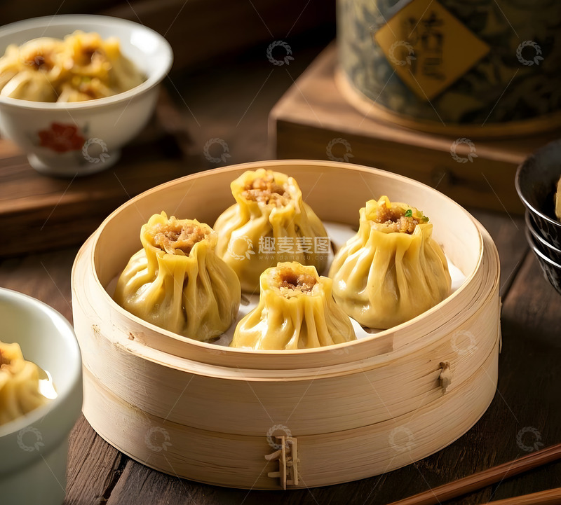 高清大图下载【趣麦麦图】中餐烧麦美食摄影1
