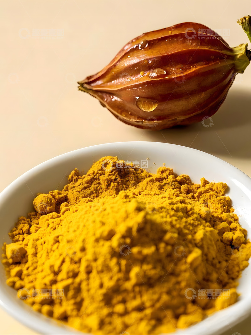 高清大图下载【趣麦麦图】栀子黄粉末食品添加剂着色剂天然色素提取物1