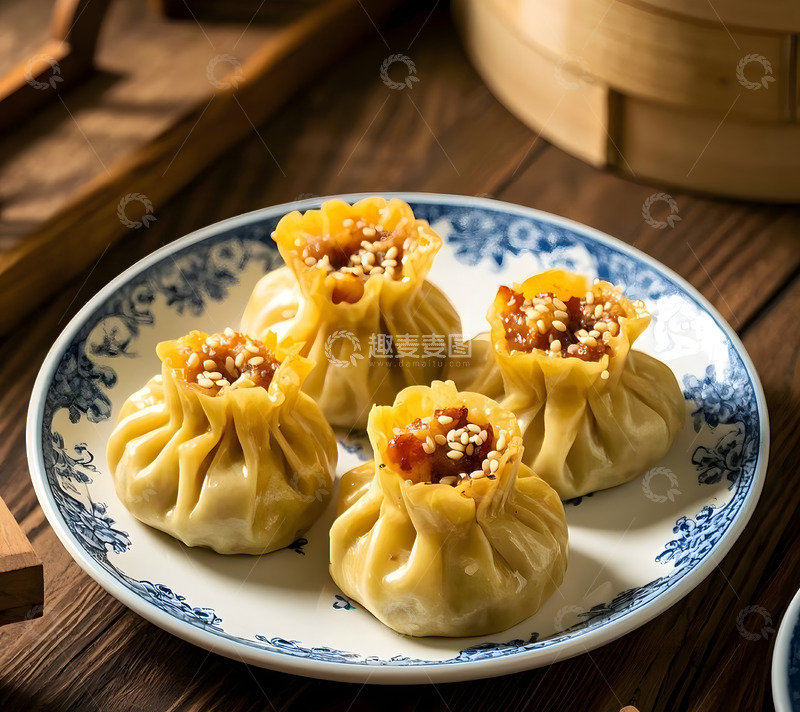 高清大图下载【趣麦麦图】中餐烧麦美食摄影3