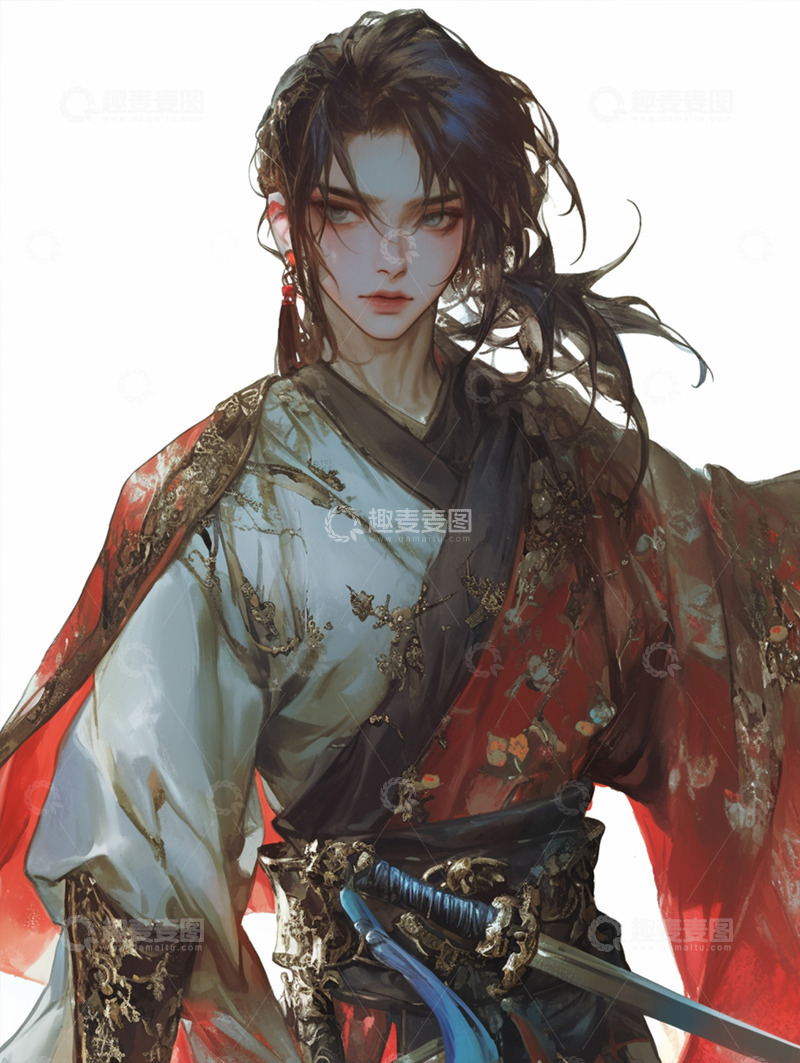 高清大图下载【趣麦麦图】古风--美男10