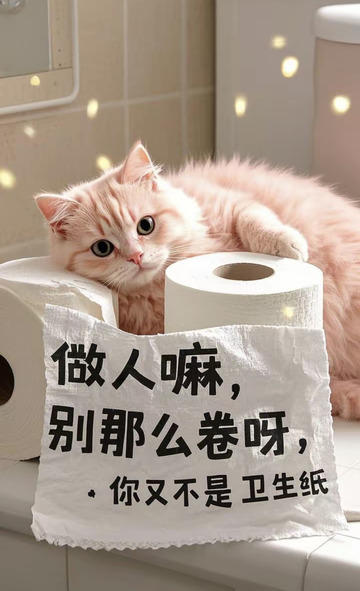 做人嘛不要那么卷你又不是卫生纸