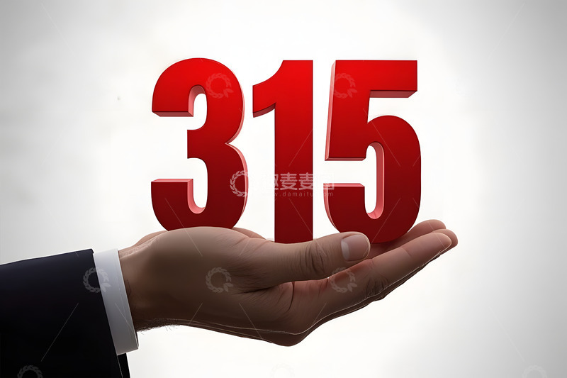 高清大图下载【趣麦麦图】手托的 315数字标识