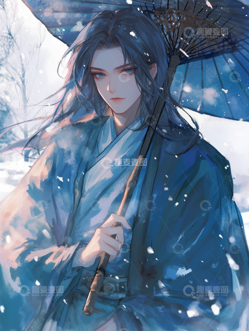 高清大图下载【趣麦麦图】古风--美男1