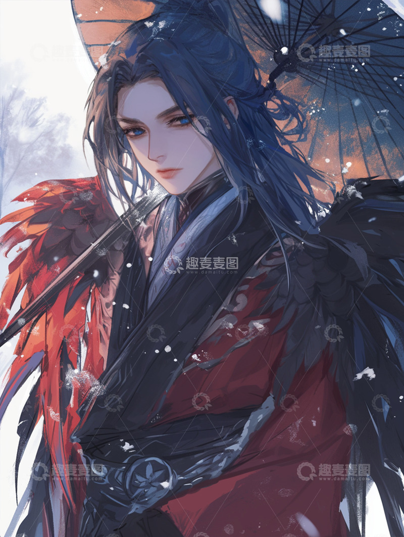 高清大图下载【趣麦麦图】古风--美男2