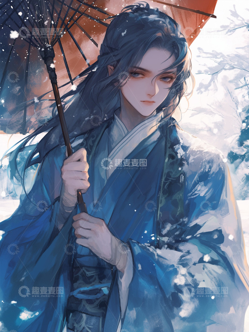 高清大图下载【趣麦麦图】古风--美男