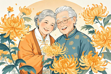 重阳节人物老年夫妇15
