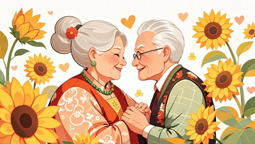 重阳节人物老年夫妇13