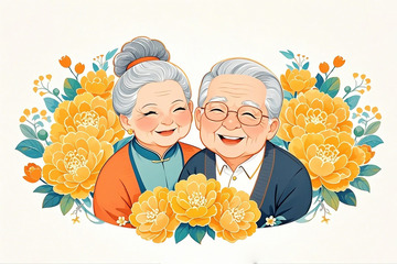 重阳节人物老年夫妇9