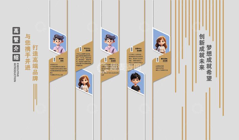 源文件下载【趣麦麦图】-企业文化墙展板