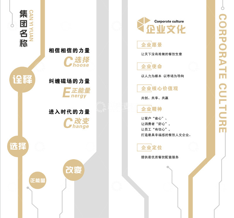 源文件下载【趣麦麦图】-公司金色形象墙