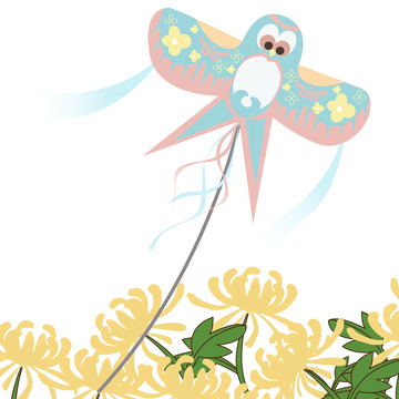 风筝，菊花，原创风筝，风筝元素