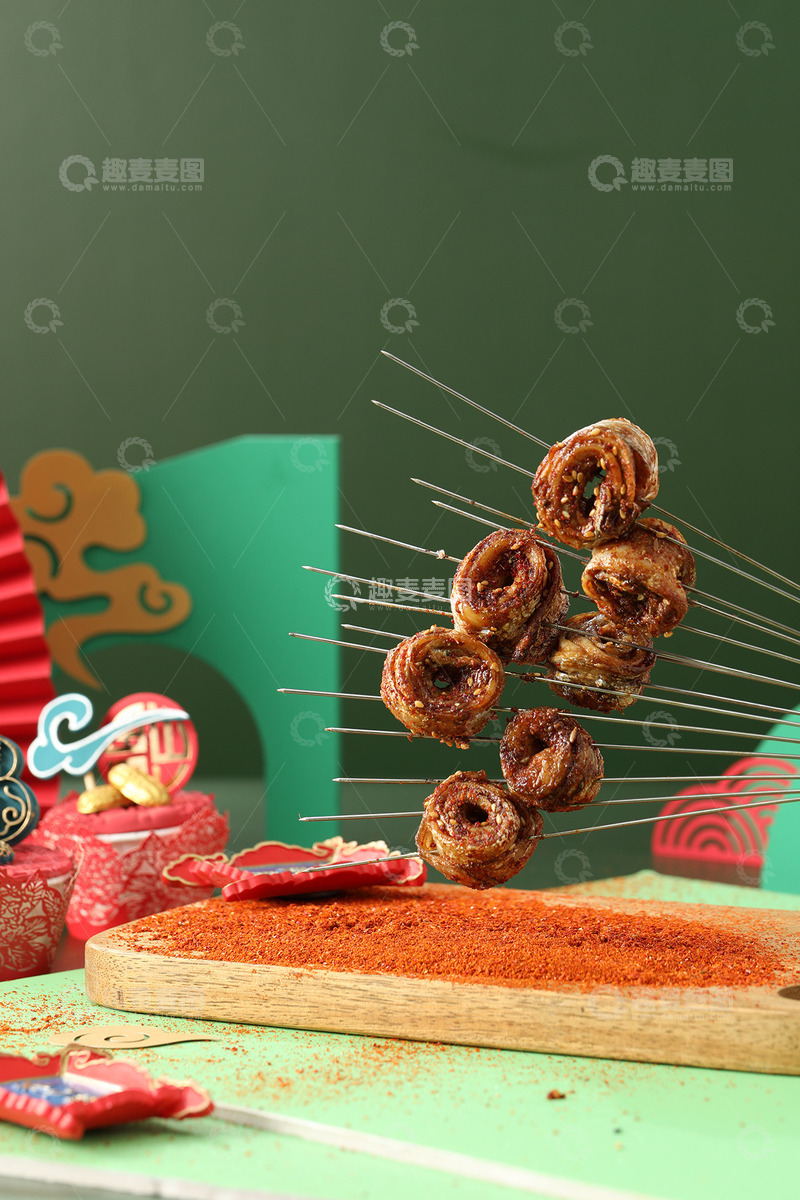 高清大图下载【趣麦麦图】炭烤刀鱼摄影图1