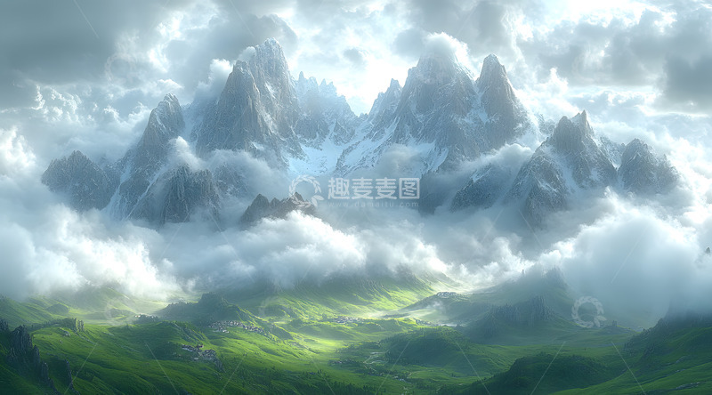 高清大图下载【趣麦麦图】高山丘壑自然风光2