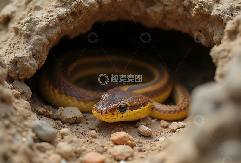 高清大图下载【趣麦麦图】内陆太攀蛇剧毒